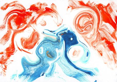 çok renkli akrilik boya doku soyut çizim