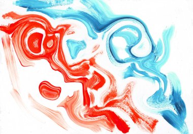 çok renkli akrilik boya doku soyut çizim