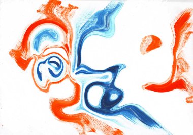 çok renkli akrilik boya doku soyut çizim