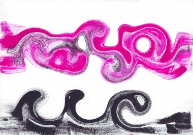 çok renkli akrilik boya doku soyut çizim