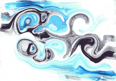 çok renkli akrilik boya doku soyut çizim