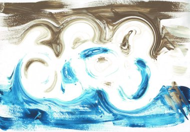 çok renkli akrilik boya doku soyut çizim