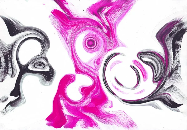 çok renkli akrilik boya doku soyut çizim