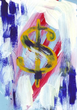 eğlenceli sanat işareti koleksiyonu - dolar