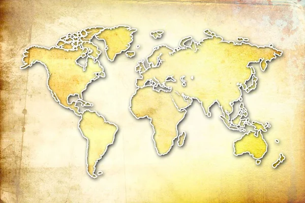 World Map Paint Design Art — Stock Photo, Image