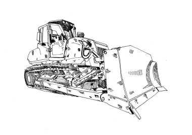 Kazı çizimi izole edilmiş sanat eserleri
