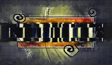 soyut renk tasarımı sanat illüstrasyonu