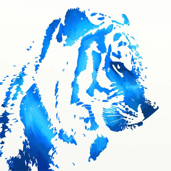Tiger Art Illustration Färg — Stockfoto