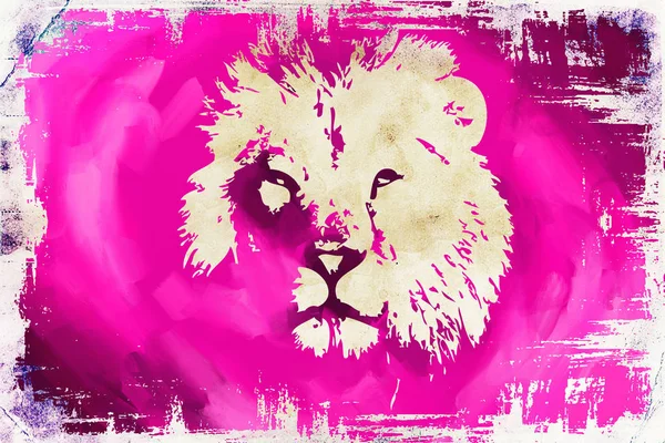 lion art illustration painting