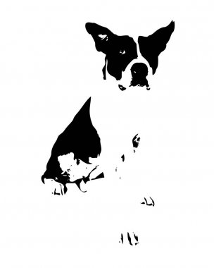 Komik köpek sanat illüstrasyon