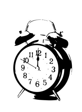 Antika saat çizim çizim retro