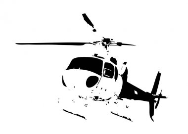 Askeri helikopter sanat tasarım