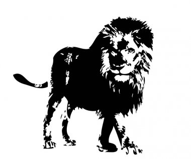 Aslan sanat çizim çizim