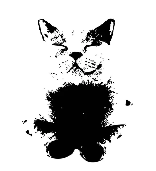 Uno Schizzo Illustrazione Arte Del Gatto — Foto Stock