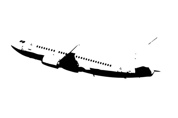 Business Jet Zeichnung Kunst Illustration — Stockfoto