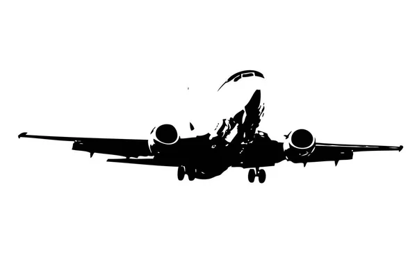 Business Jet Drawing Art Illustration — Stock Photo, Image