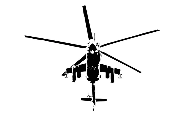 Σχεδίαση Τέχνη Στρατιωτικό Ελικόπτερο — Φωτογραφία Αρχείου