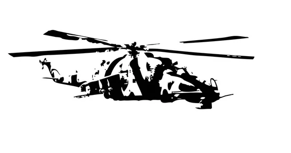 Diseño Arte Helicóptero Militar — Foto de Stock