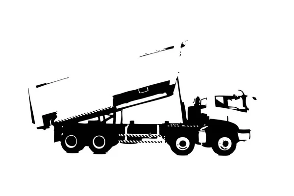 Umění Ilustrace Izolované Americký Truck — Stock fotografie