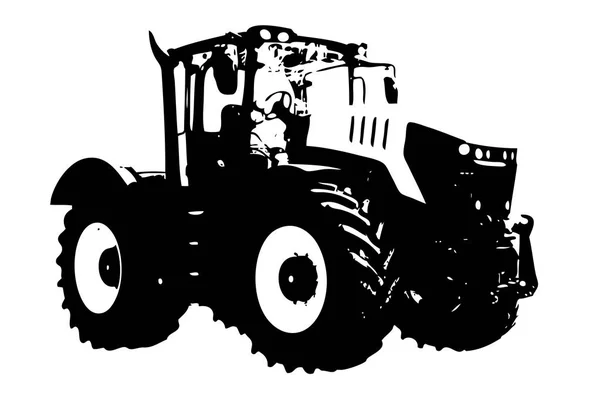 Landbouw Tractor Illustratie Kunst — Stockfoto