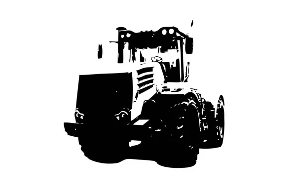 Landbouw Tractor Illustratie Kunst — Stockfoto