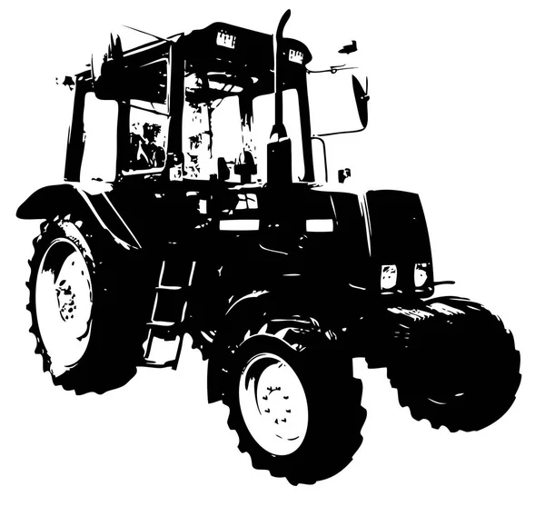 Tractor Agrícola Ilustración Arte — Foto de Stock