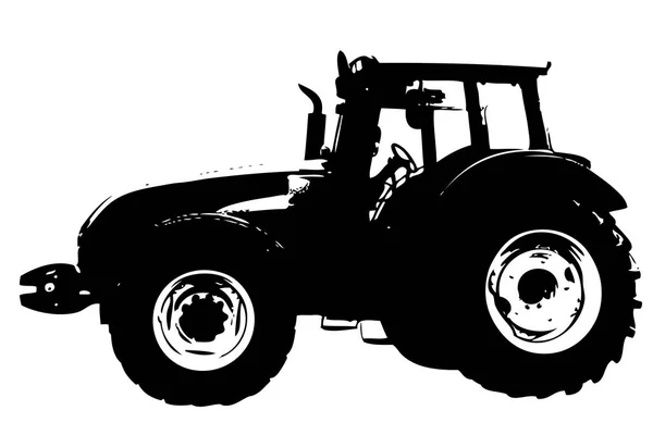 Umění Ilustrace Zemědělský Traktor — Stock fotografie