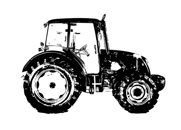 Цветное Искусство Сельскохозяйственных Тракторов — стоковое фото