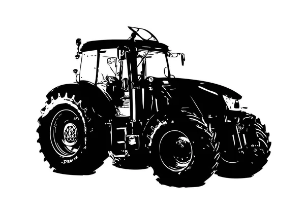 Tracteur Agricole Illustration Couleur Art — Photo