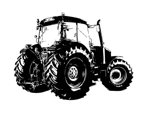 Tarım Traktörü Illüstrasyon Sanatı — Stok fotoğraf