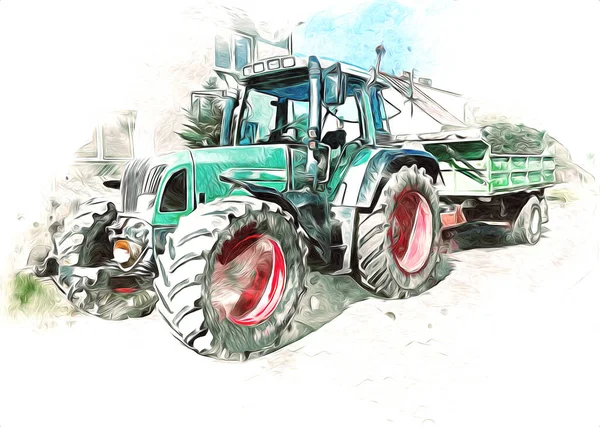 Tractor Color Illustration 11662491 PNG