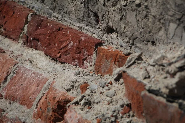 Staré Cihly Zeď Textura Pozadí Vintage Starožitnost — Stock fotografie