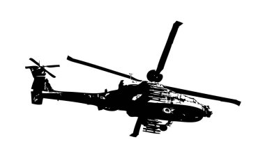 askeri helikopter resim sanatı klasiği çiziyor