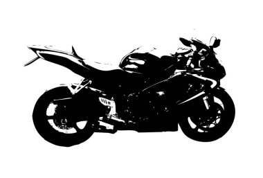 Motosiklet görüntüleme rengi izole edilmiş sanat antika retro