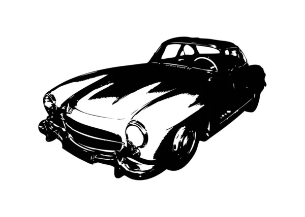 Vintage Retro Classic Old Car Illustrazione — Foto Stock
