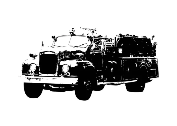 Vintage Retro Classique Vieille Illustration Voiture — Photo