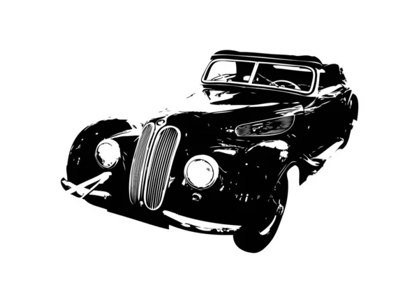 Vintage Retro Oldtimer Illustration — Stockfoto