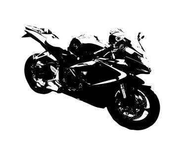 Motosiklet görüntüleme rengi izole edilmiş sanat antika retro