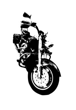 Motosiklet görüntüleme rengi izole edilmiş sanat antika retro