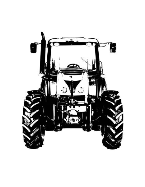Tracteur Agricole Illustration Couleur Art — Photo