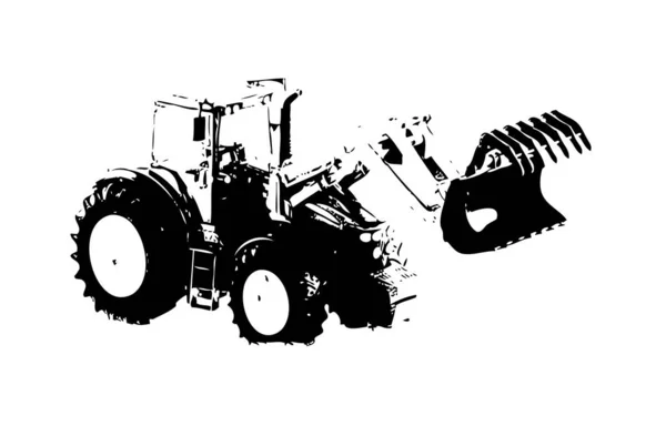 Цветное Искусство Сельскохозяйственных Тракторов — стоковое фото
