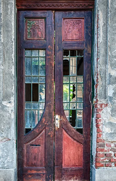 Puerta de madera envejecida vintage — Foto de Stock
