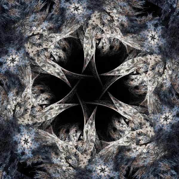 Abstract fractal met sterontwerp — Stockfoto