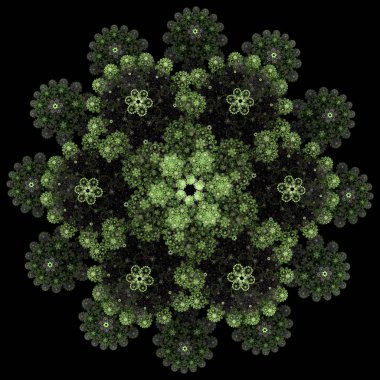 Gül deseni. Mandala desen. Fraktal tasarım. Soyut backgrou