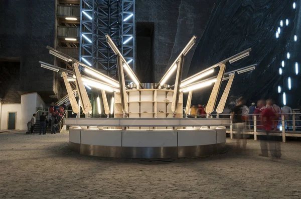 Inside a salt mine — Stock Photo, Image