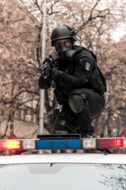 Timisoara, Romanya - 1 Aralık 2017: Ulusal Günü Yürüyüşü Romanya