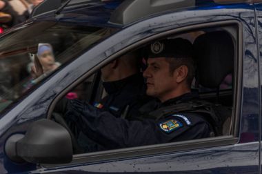 Timisoara, Romanya - 1 Aralık 2017: Ulusal Günü Yürüyüşü Romanya