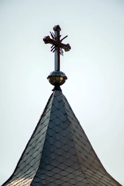 Torre Del Monastero Vaca Spire Contro Cielo Limpido — Foto Stock