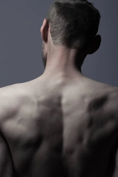 Art concept of natural male beauty. Close up portrait — Stock Photo, Image