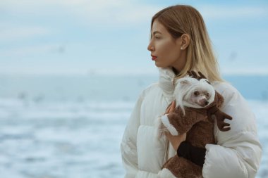 Kış sonu deniz kavramı. 